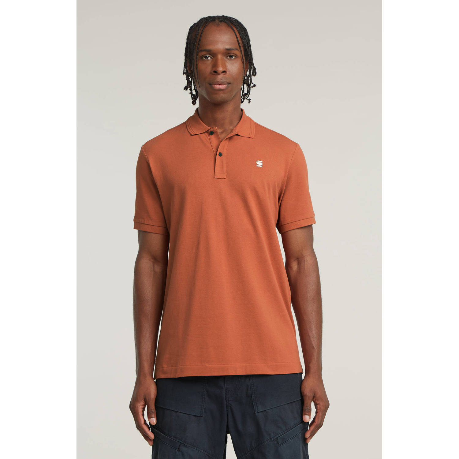 G-STAR slim polo DUNDA rood