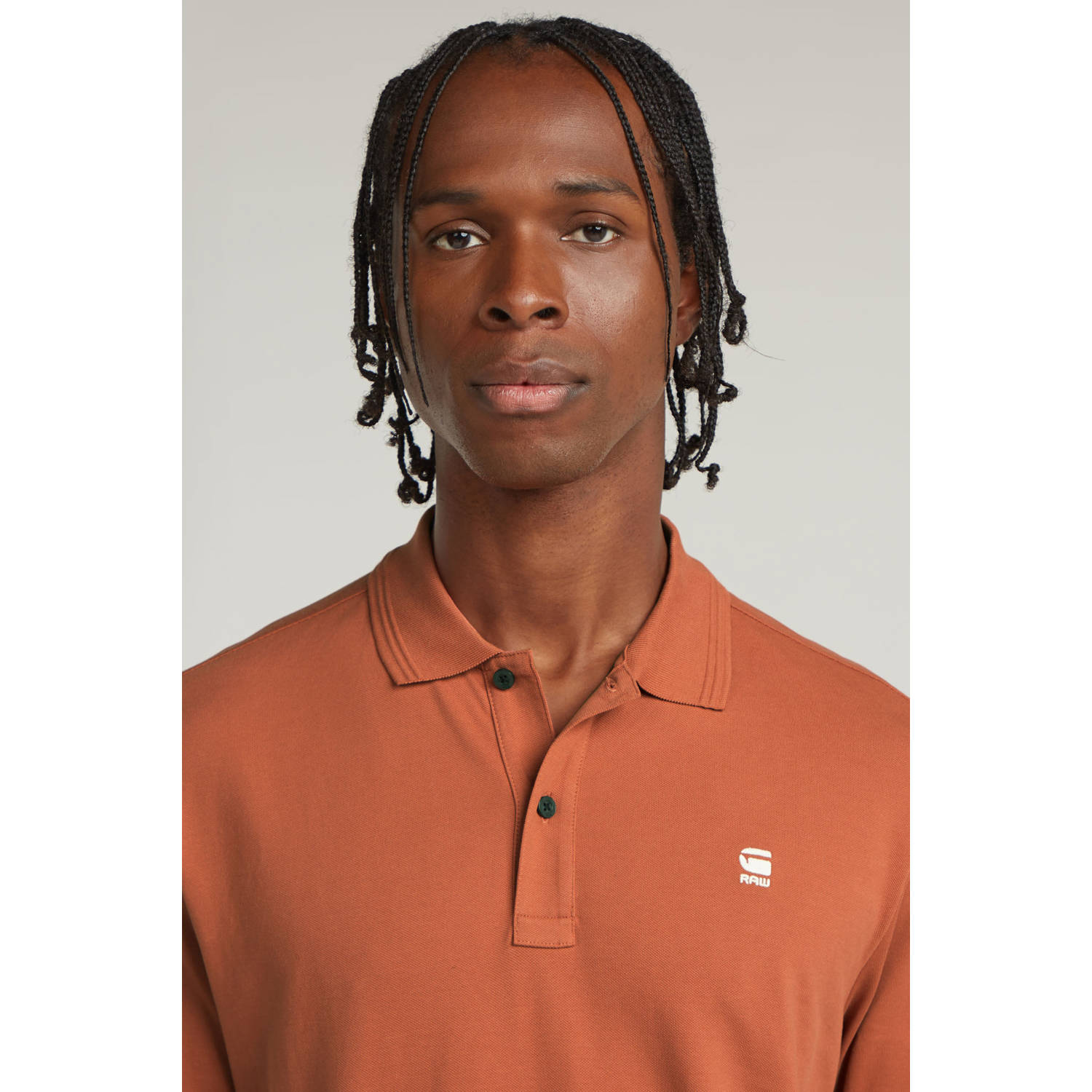 G-STAR slim polo DUNDA rood