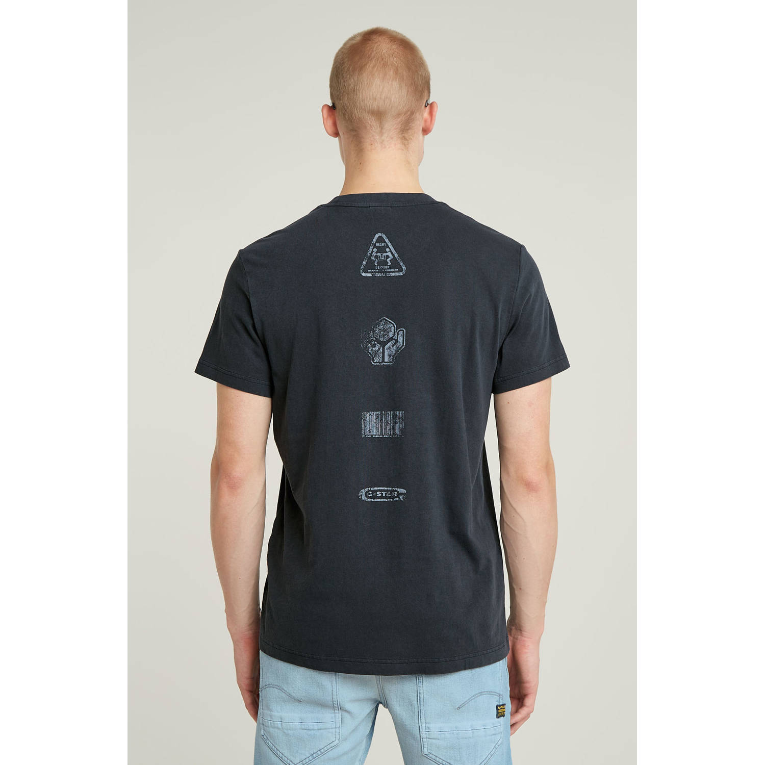 G-STAR regular fit T-shirt donkerblauw