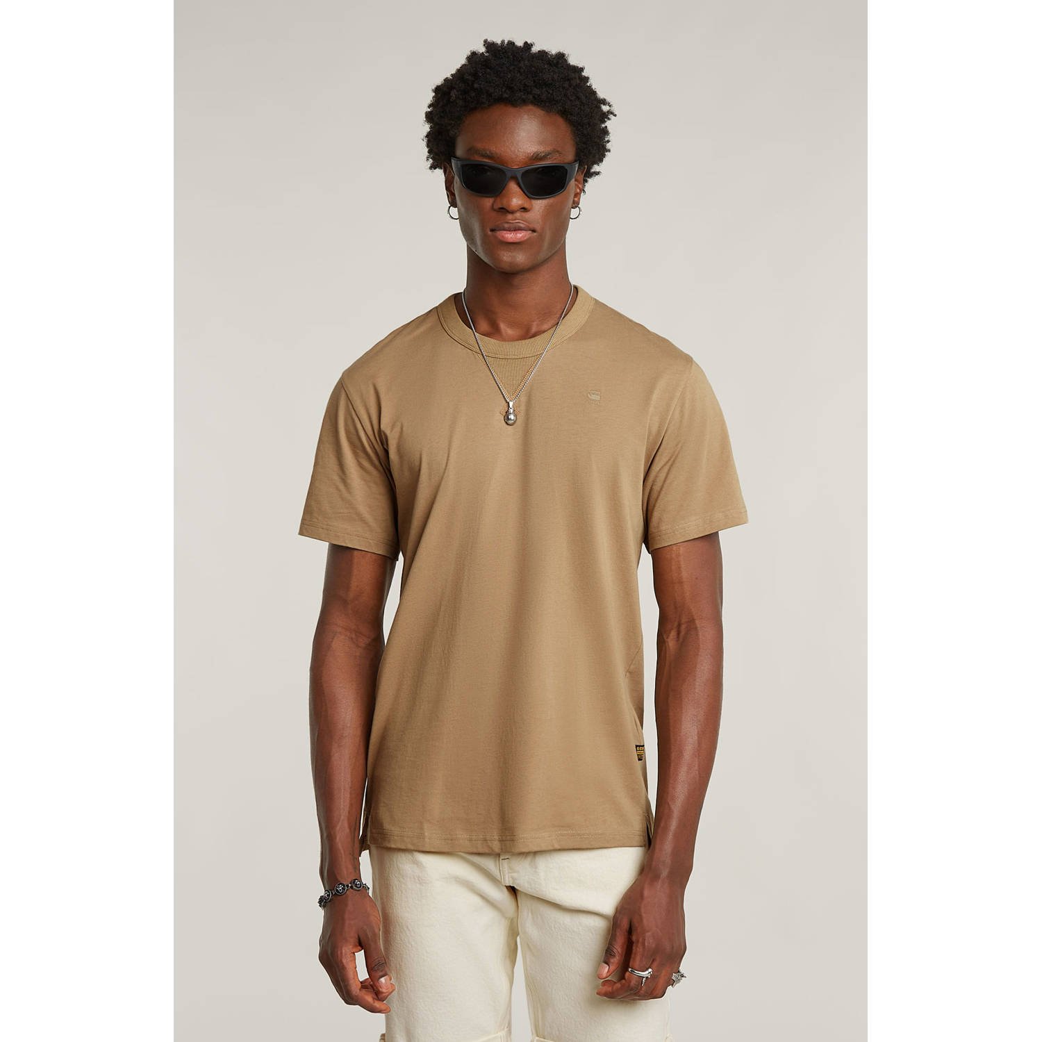 G-Star Raw T-shirt D24449-336 NIFOUS BASE-B444 SAFARI