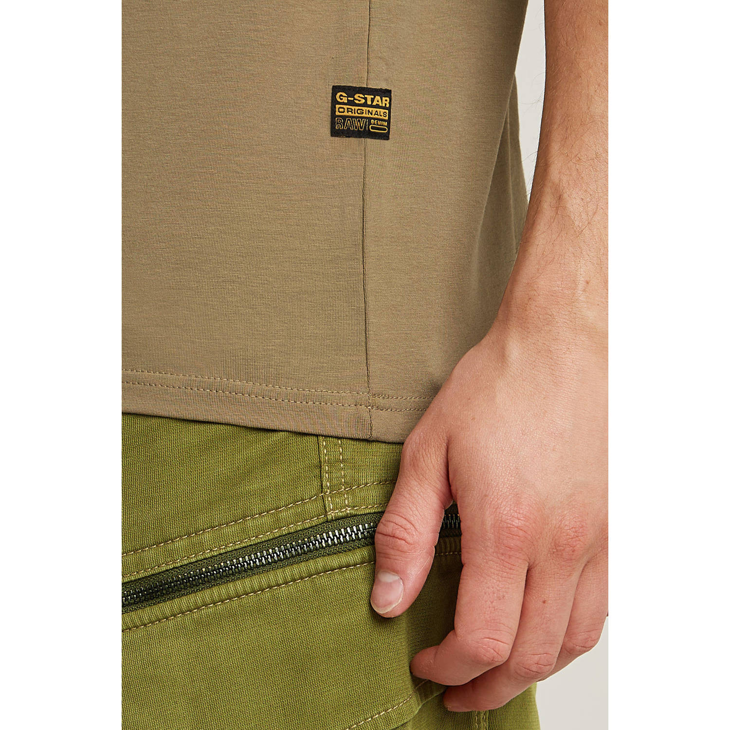 G-STAR slim fit T-shirt BASE ensis green