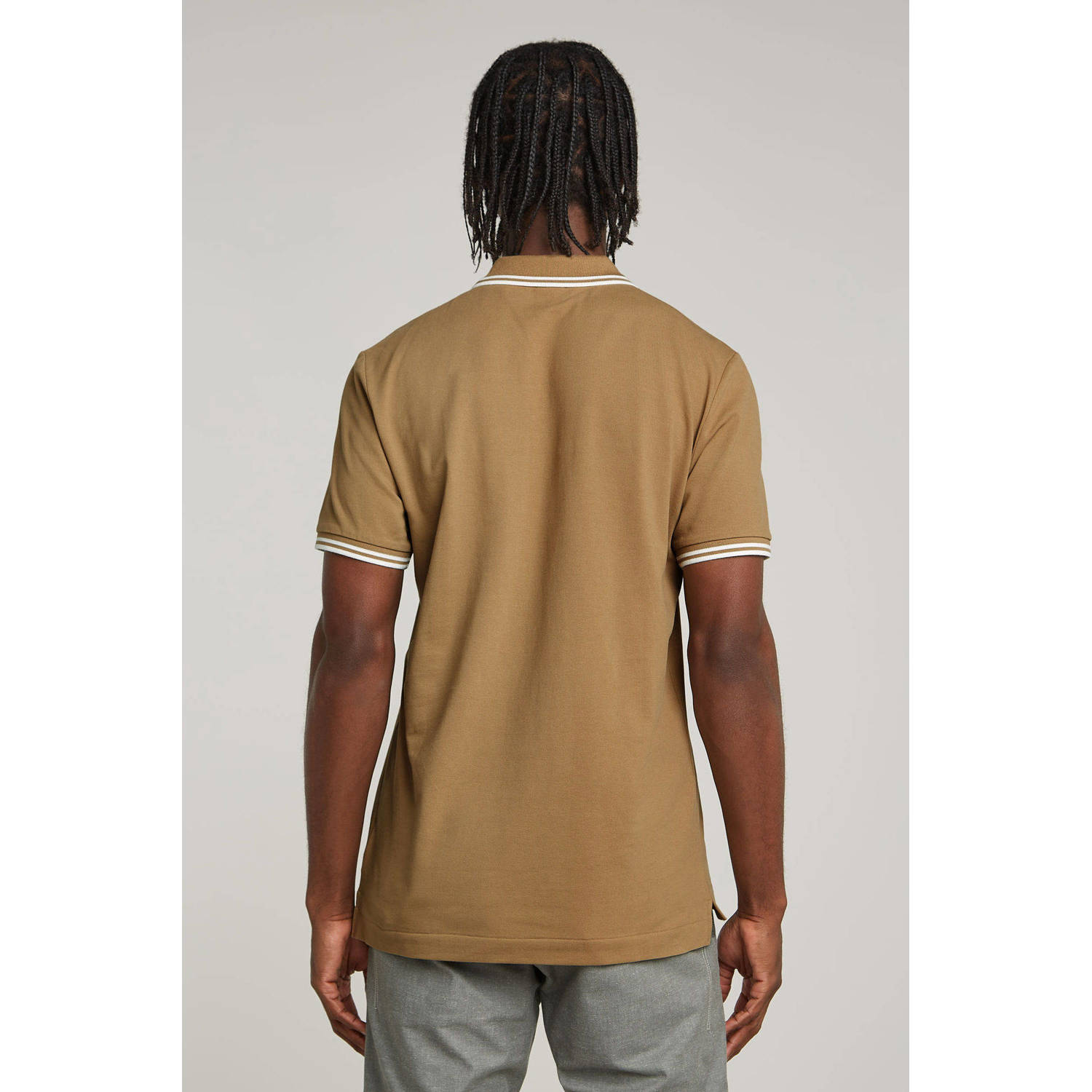 G-STAR slim fit polo Dunda bruin