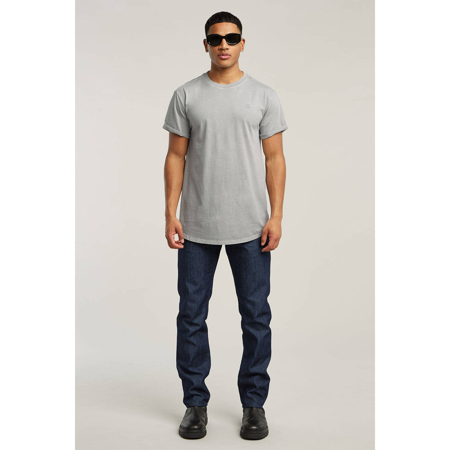 G-STAR gemêleerd regular fit T-shirt Lash grey