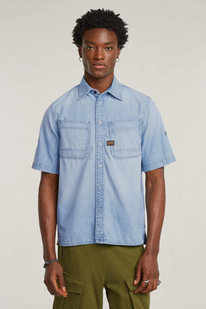 denim overhemd lichtblauw
