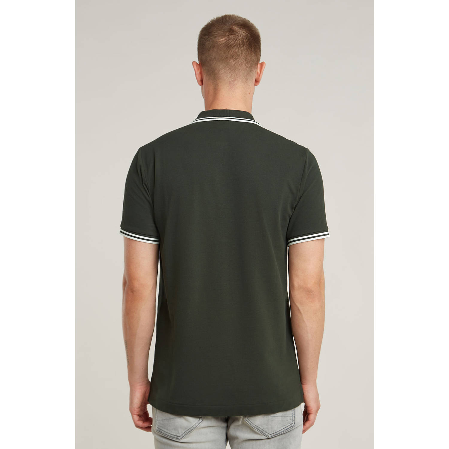 G-STAR slim fit polo Dunda zwart