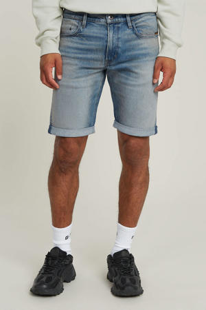 Mosa regular denim short blauw