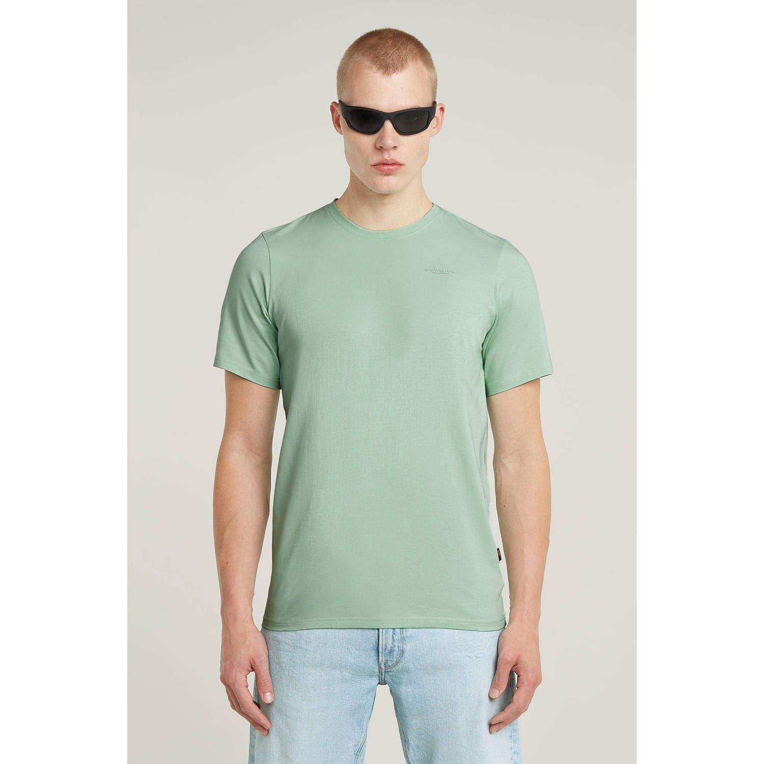 G-STAR RAW Heren Polo's & T-shirts Slim Base R T S s Groen