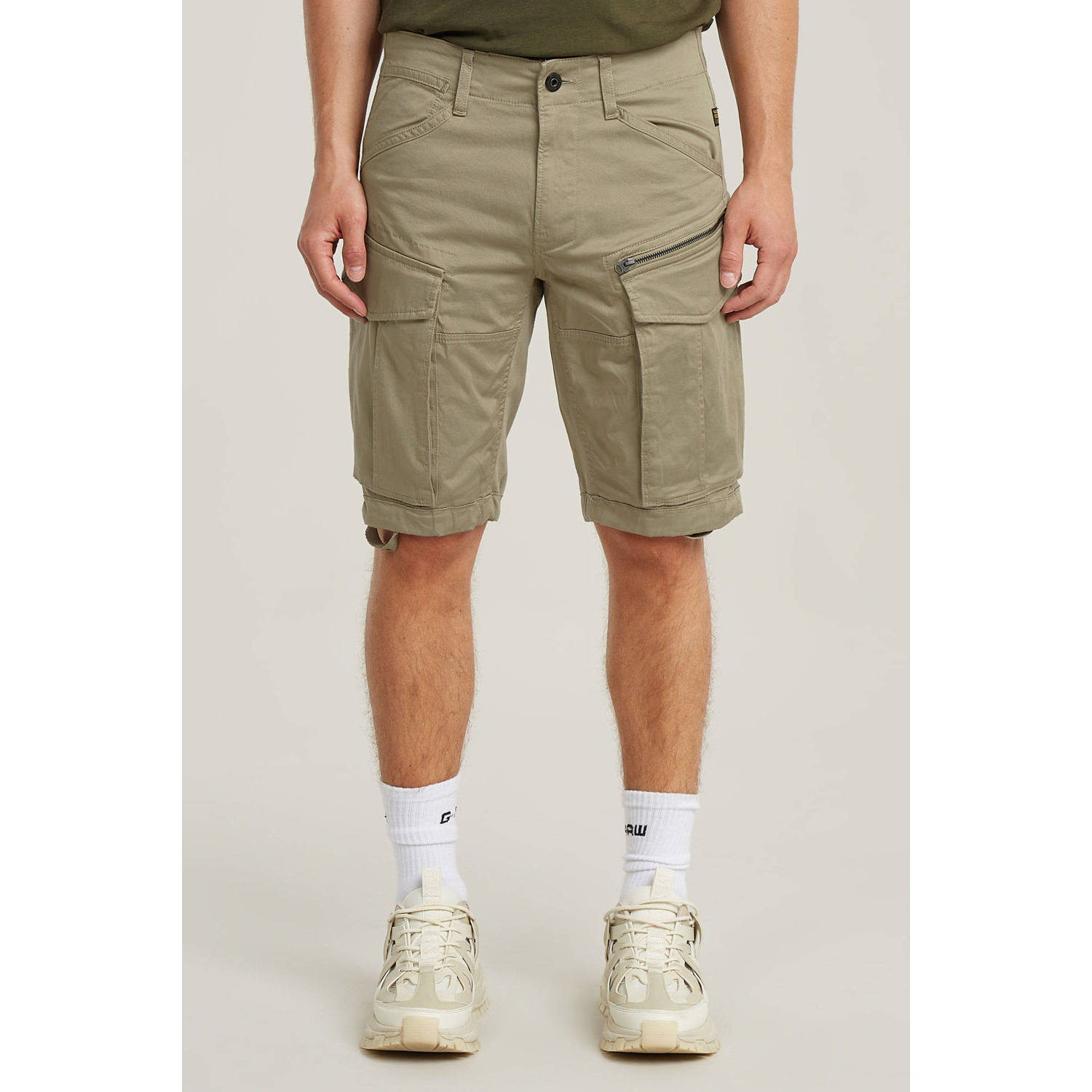 G-Star RAW Rovic Zip Regular Short Beige Heren