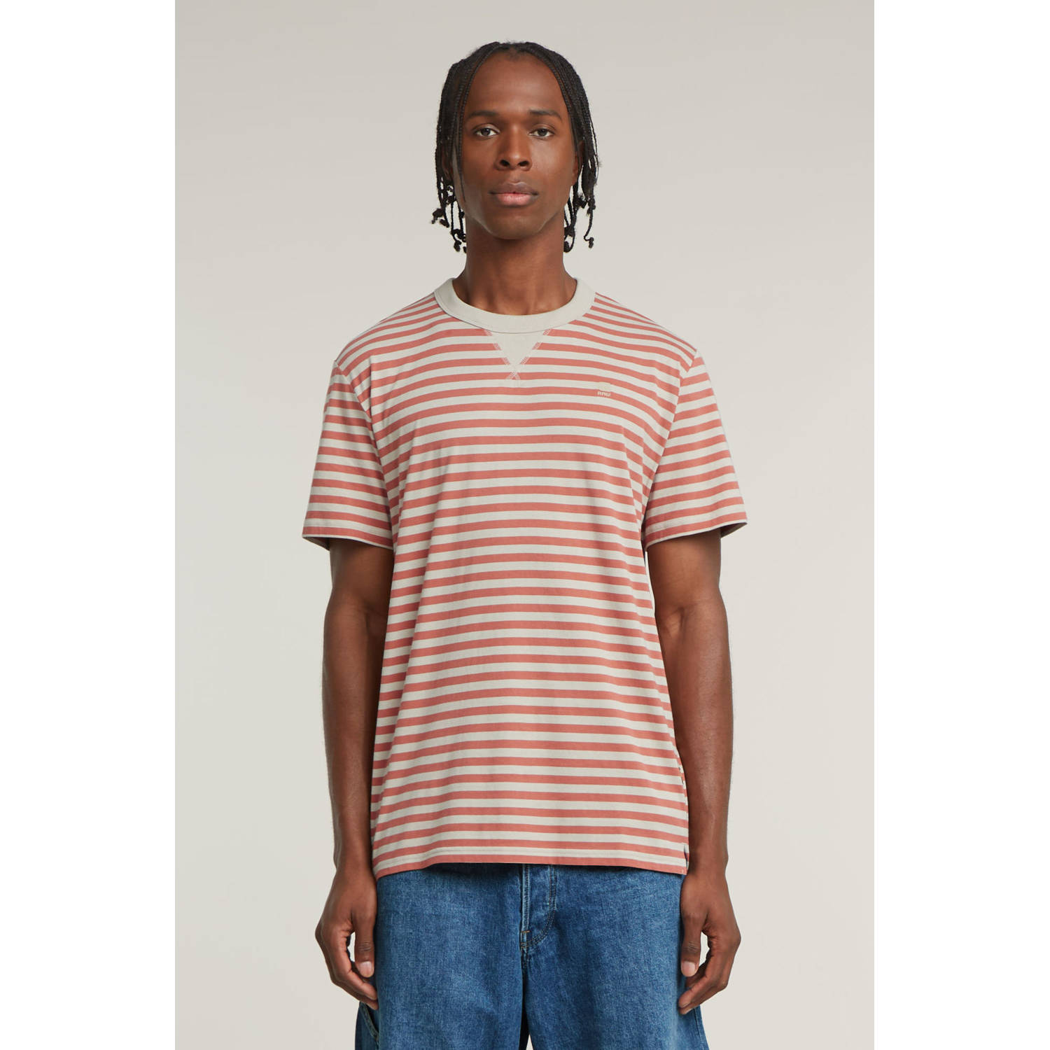 G-Star RAW Nifous Stripe T-Shirt Meerkleurig Heren
