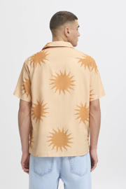 thumbnail: Solid linnen oversized overshirt oranje