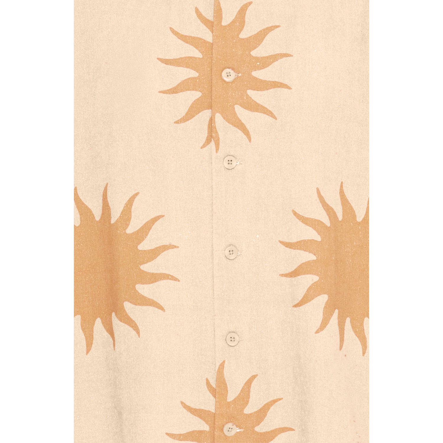 Solid linnen oversized overshirt oranje