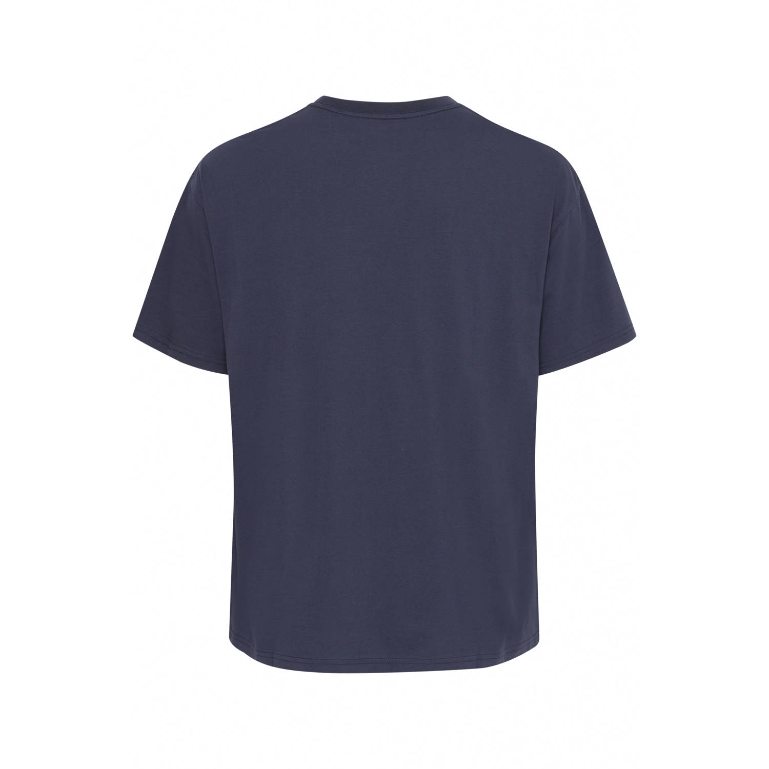 Solid T-shirt donkerblauw