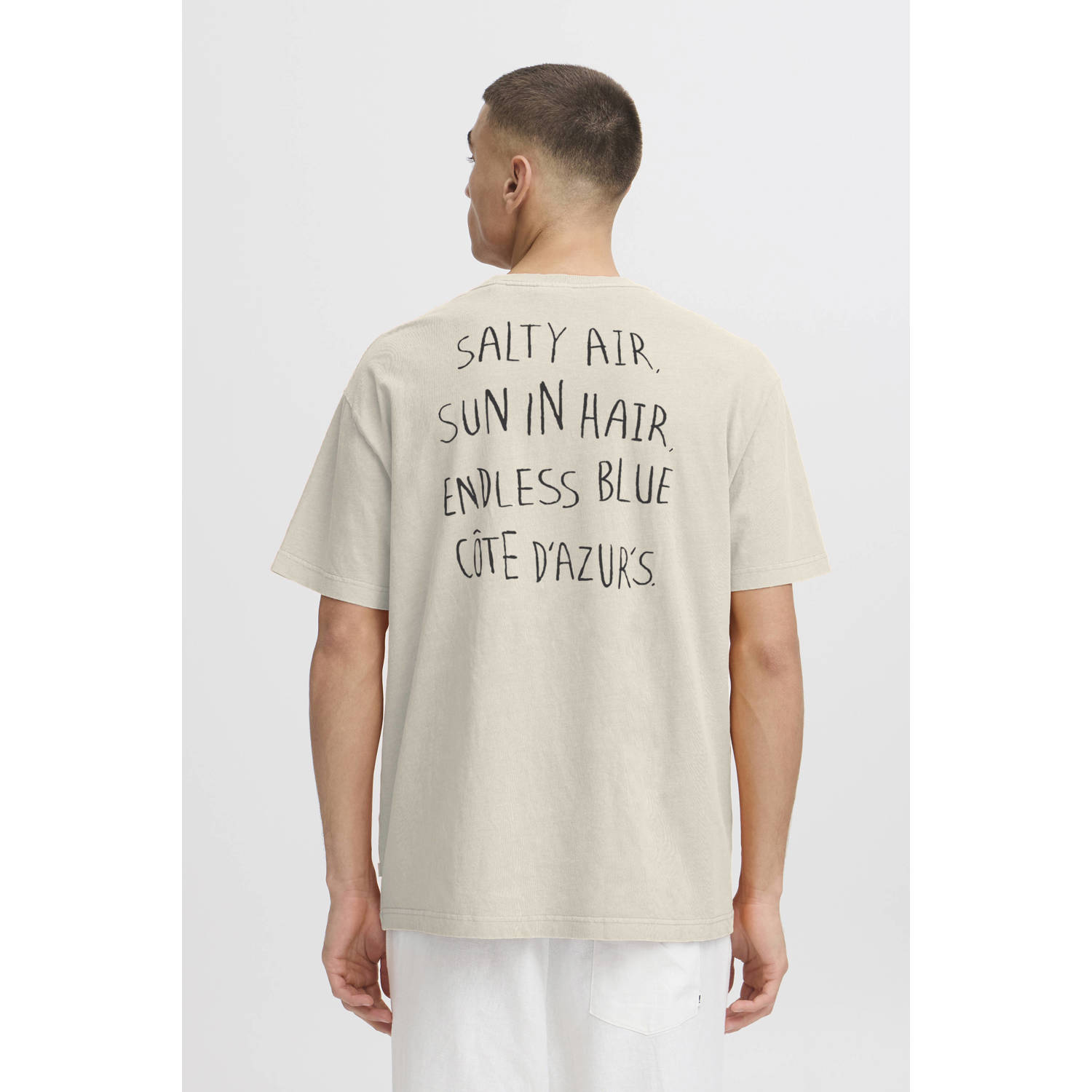Solid T-shirt ecru