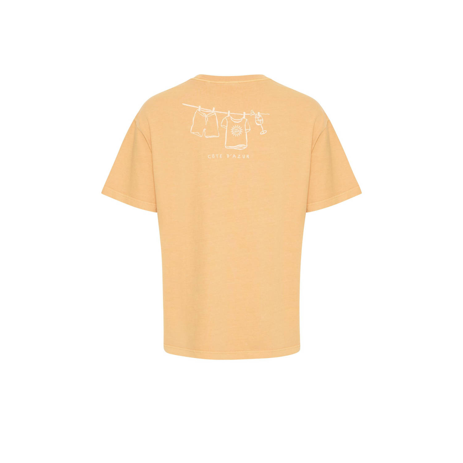Solid T-shirt golden ochre