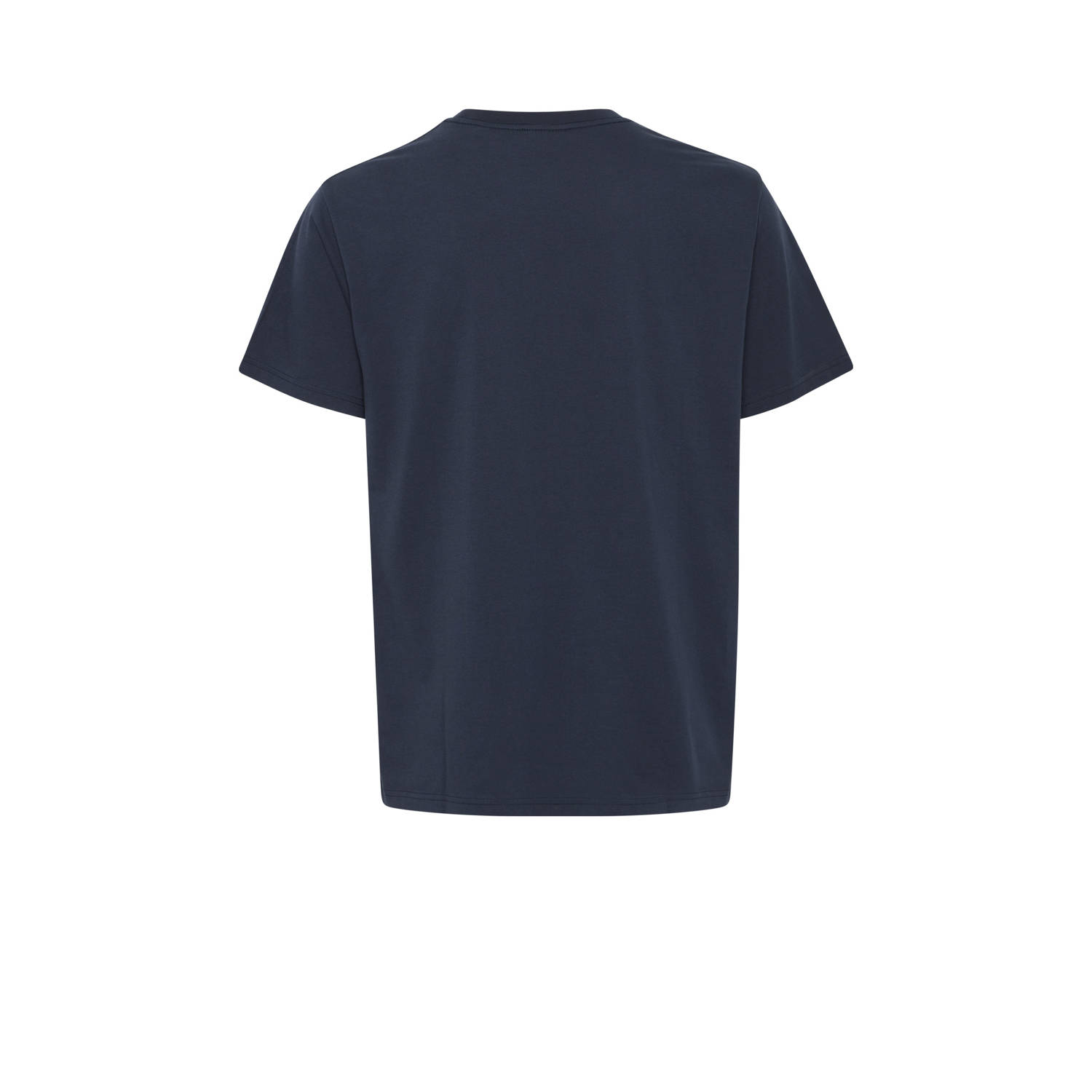 Solid T-shirt blauw