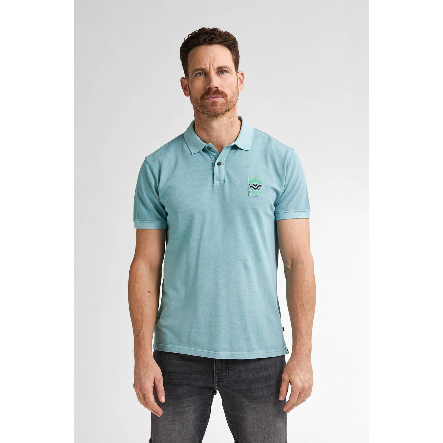 Petrol Industries regular polo turquoise