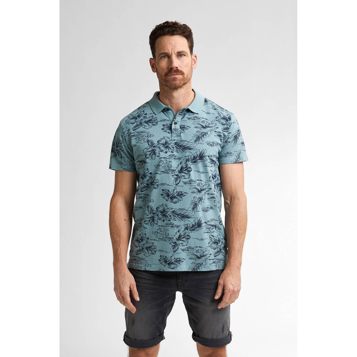Petrol Industries regular polo blauw
