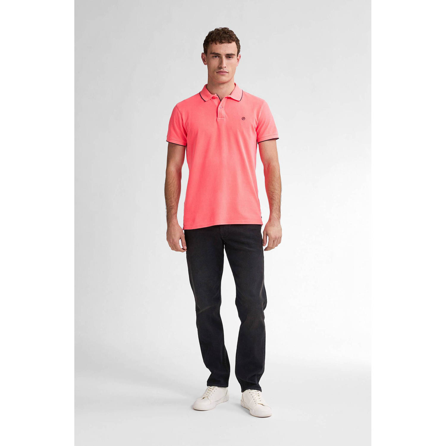 Petrol Industries regular polo koraalrood