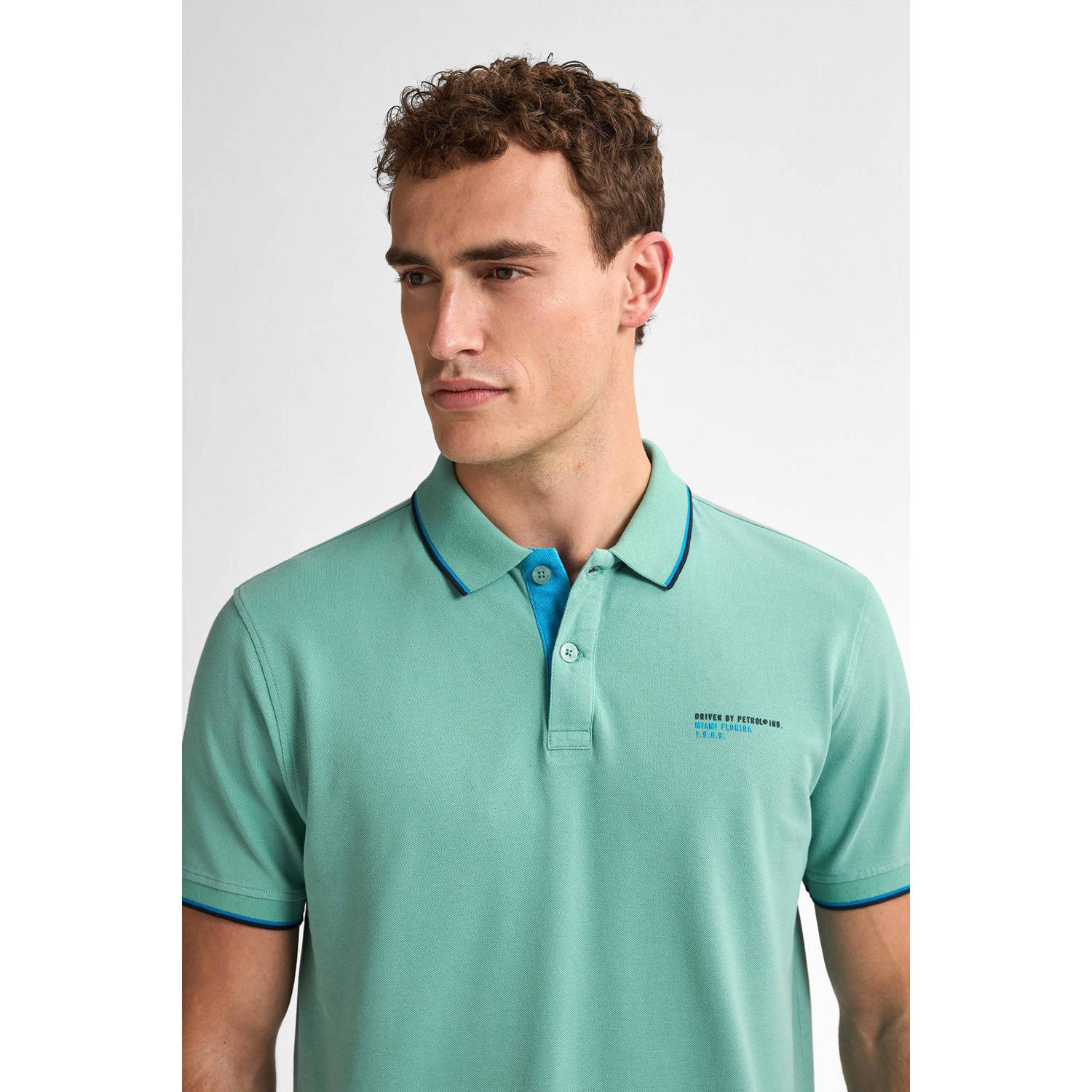 Petrol Industries regular polo turquoise