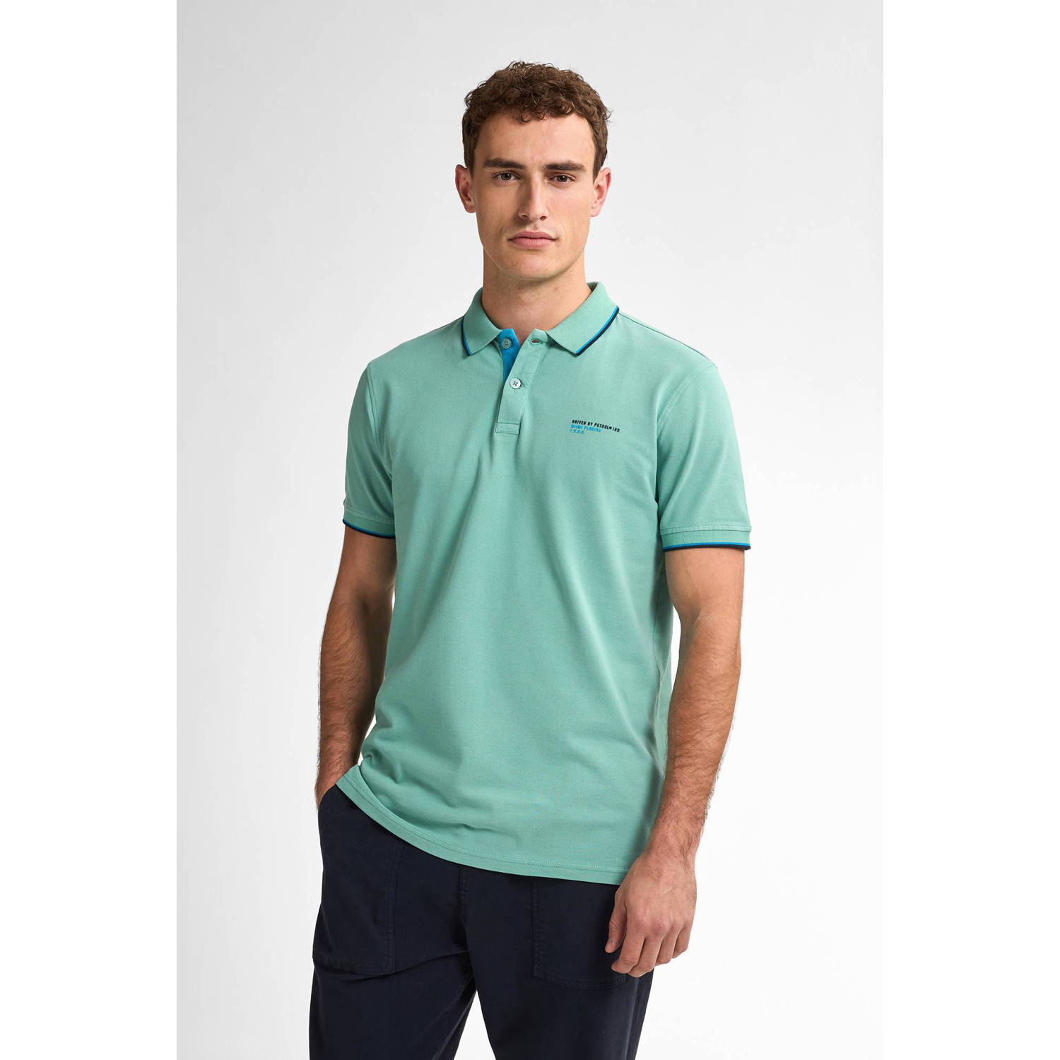 Petrol Industries regular polo turquoise