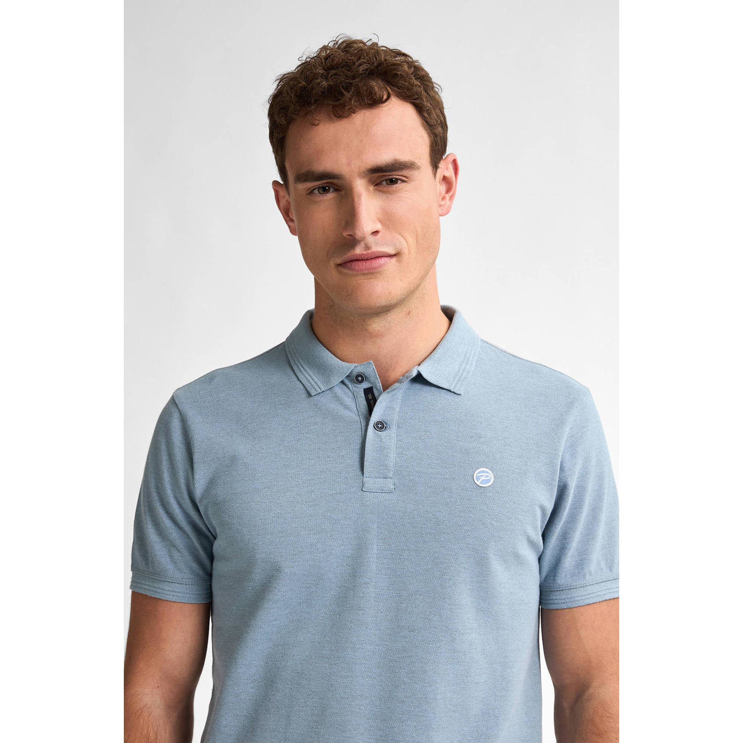 Petrol Industries regular polo blauw