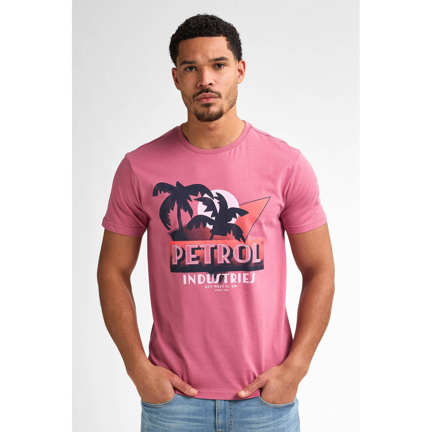 Petrol Industries T-shirt roze