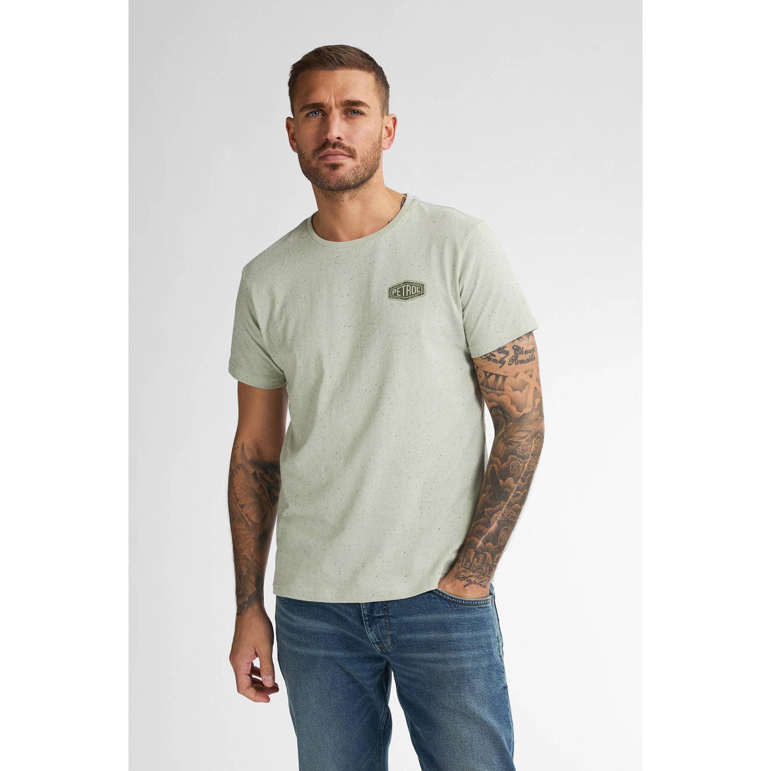 Petrol Industries T-shirt lichtgroen