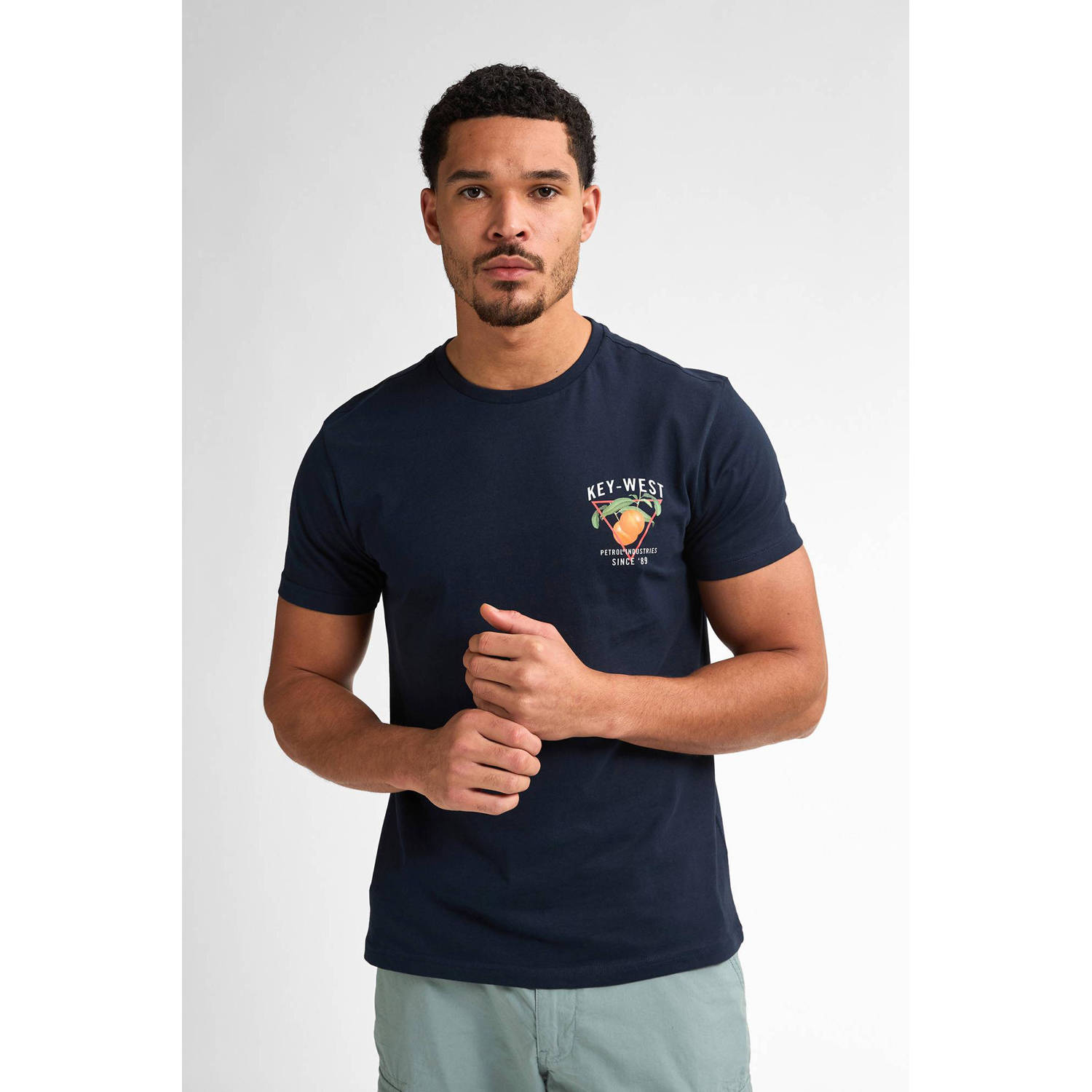 Petrol Industries T-shirt donkerblauw