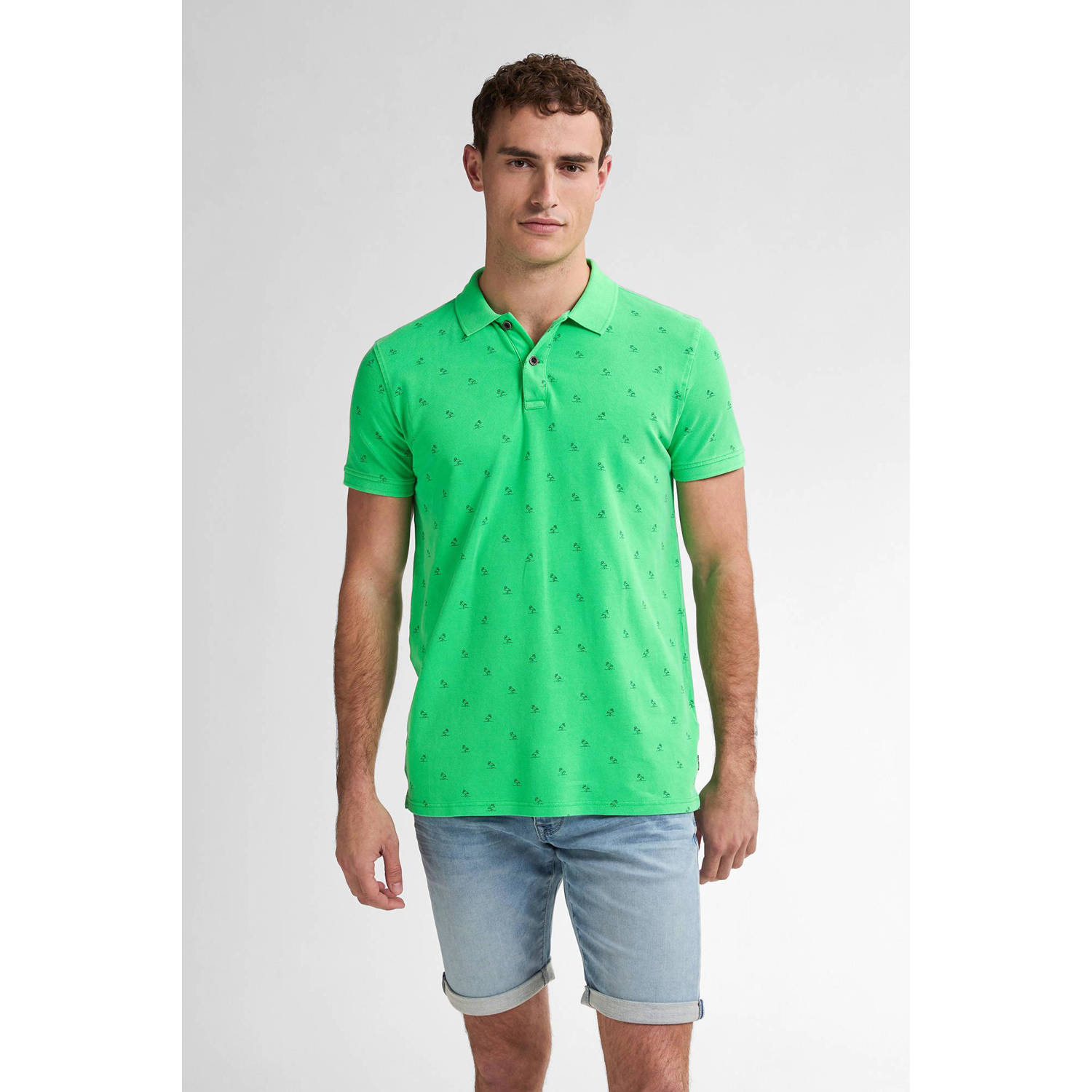 Petrol Industries regular polo groen