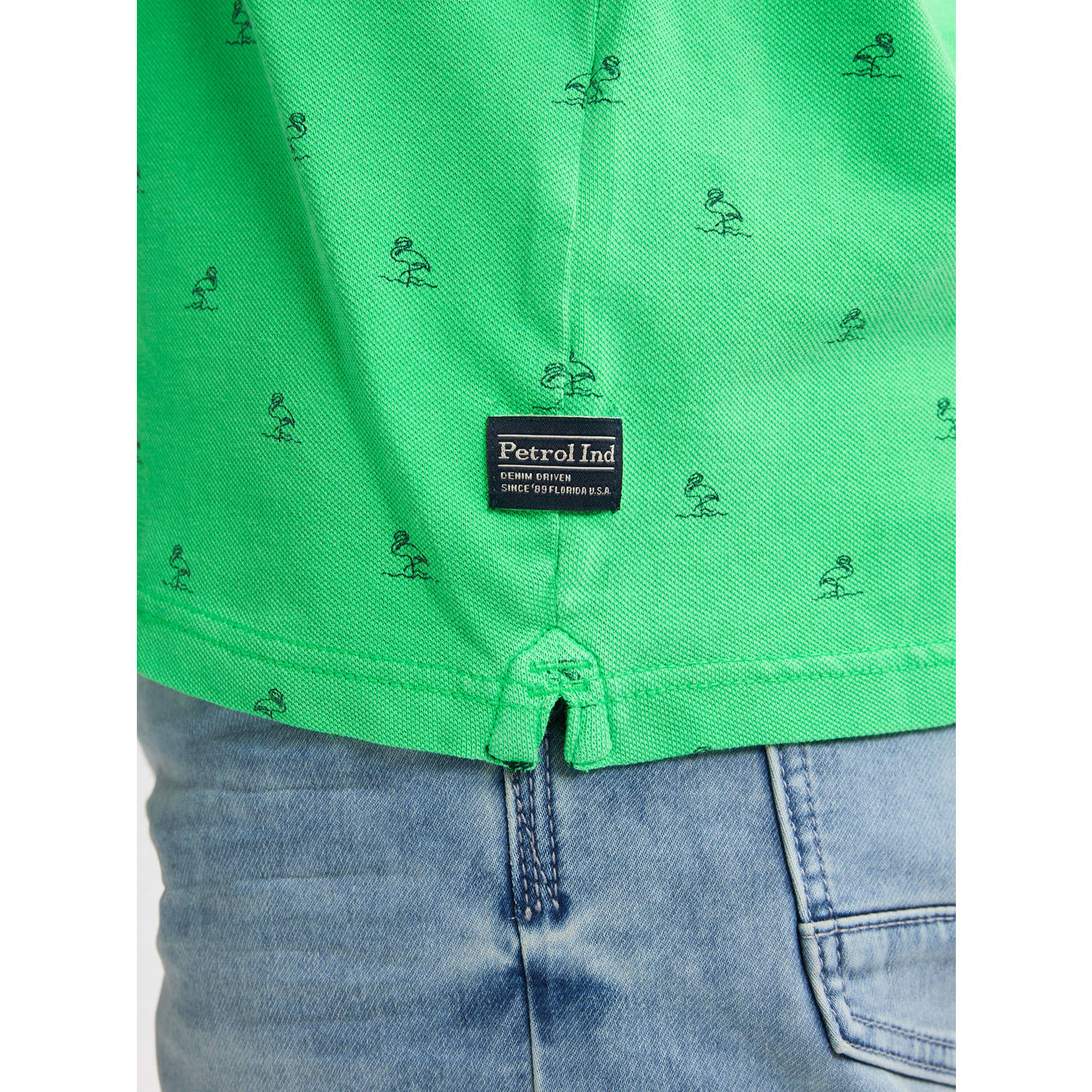 Petrol Industries regular polo groen