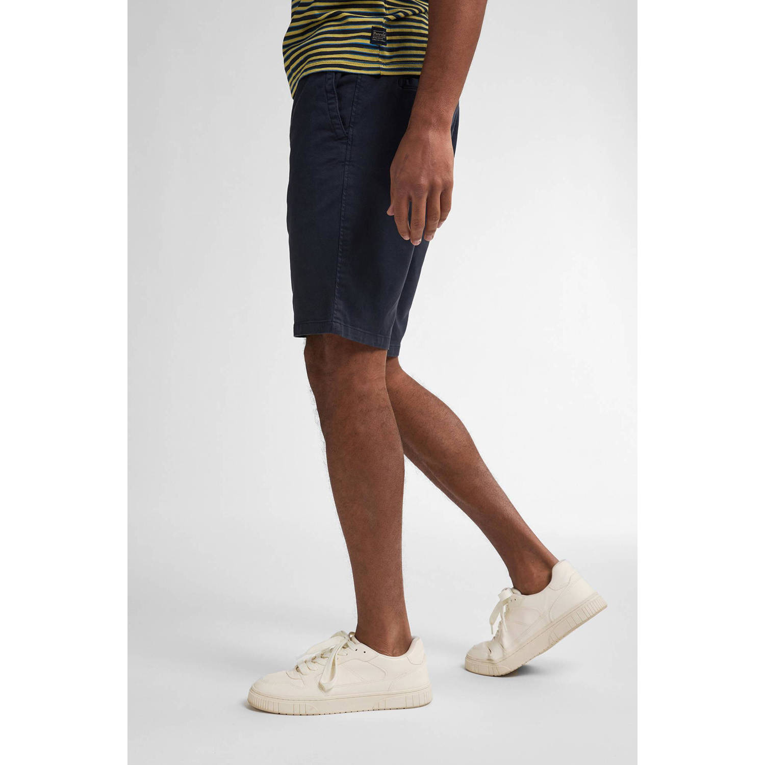 Petrol Industries regular chino short donkerblauw