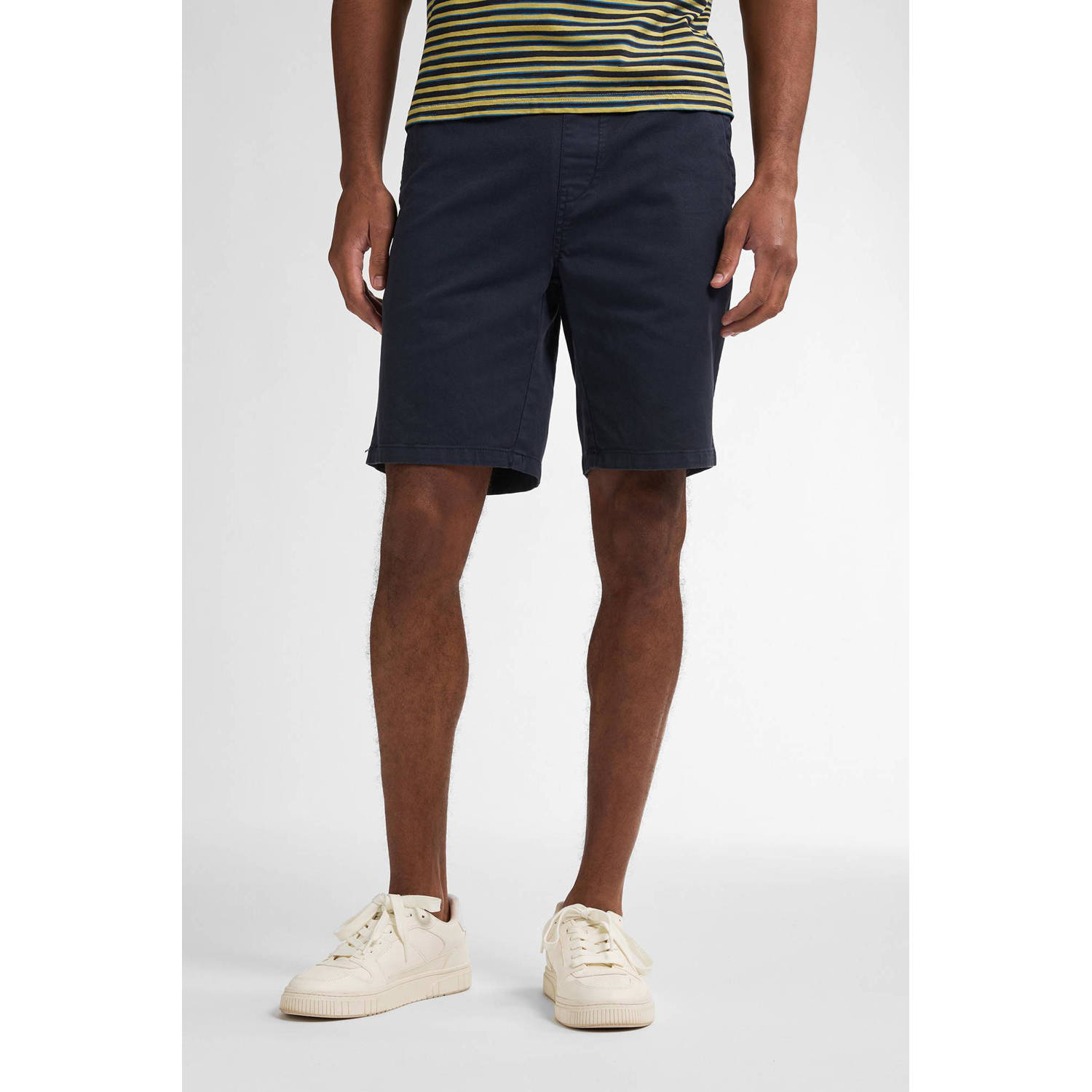 Petrol Industries regular chino short donkerblauw