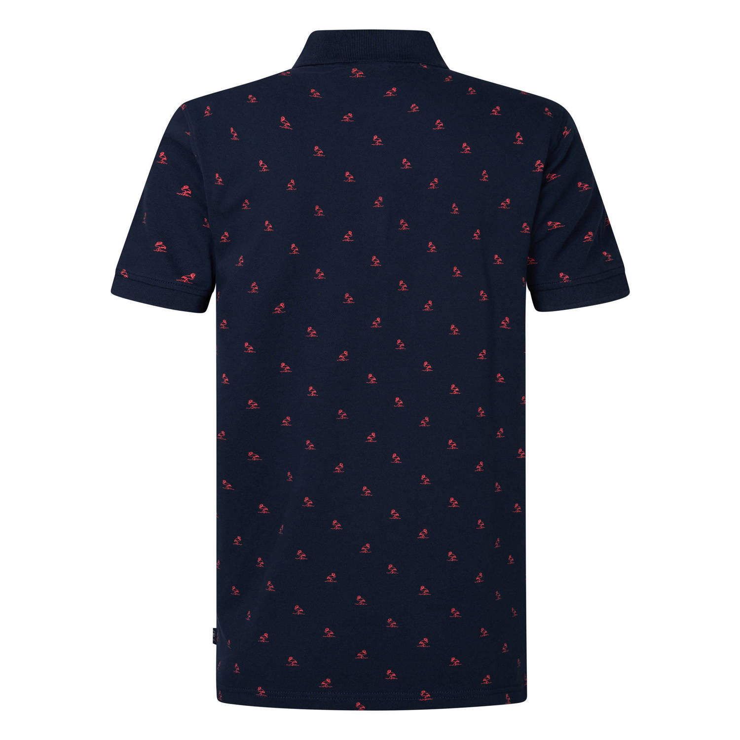 Petrol Industries regular polo donkerblauw