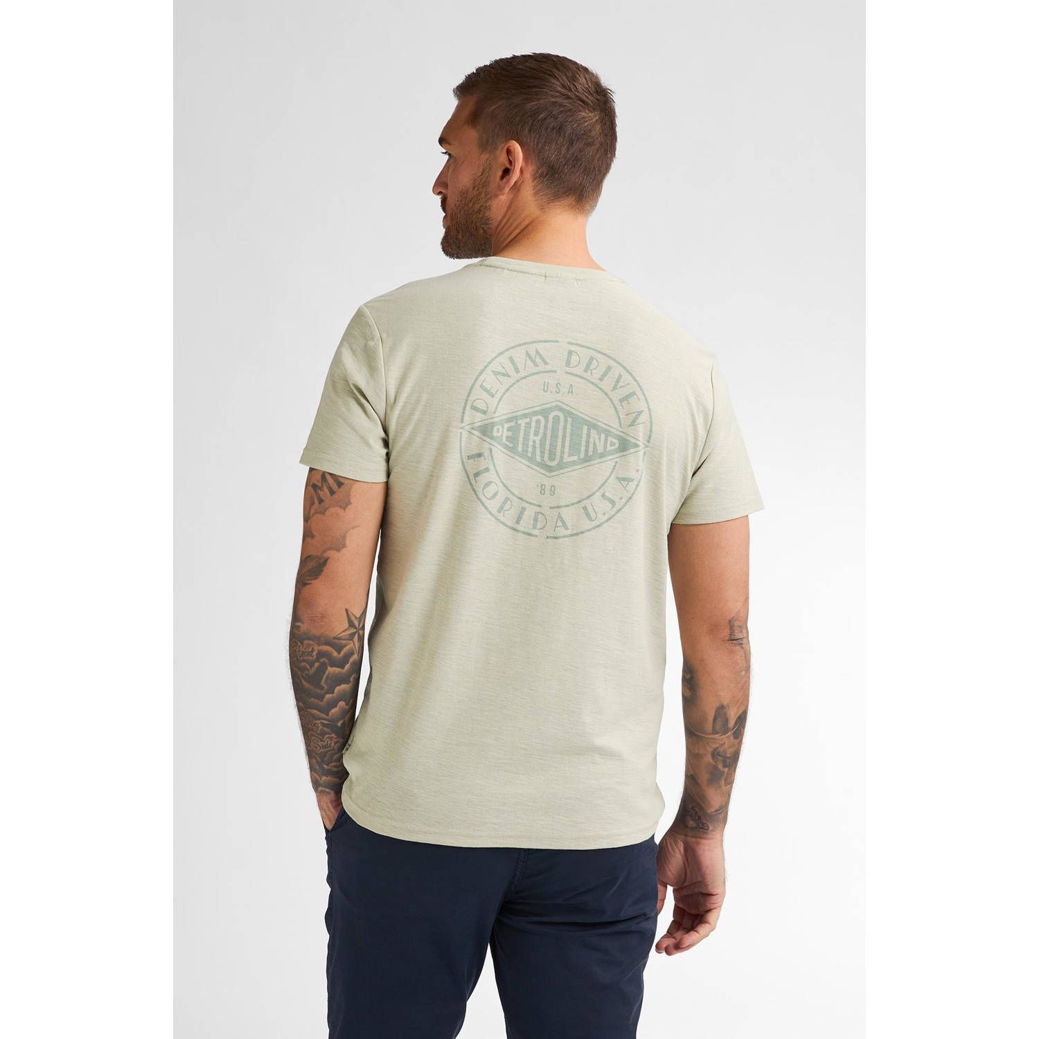 Petrol Industries T-shirt lichtgroen