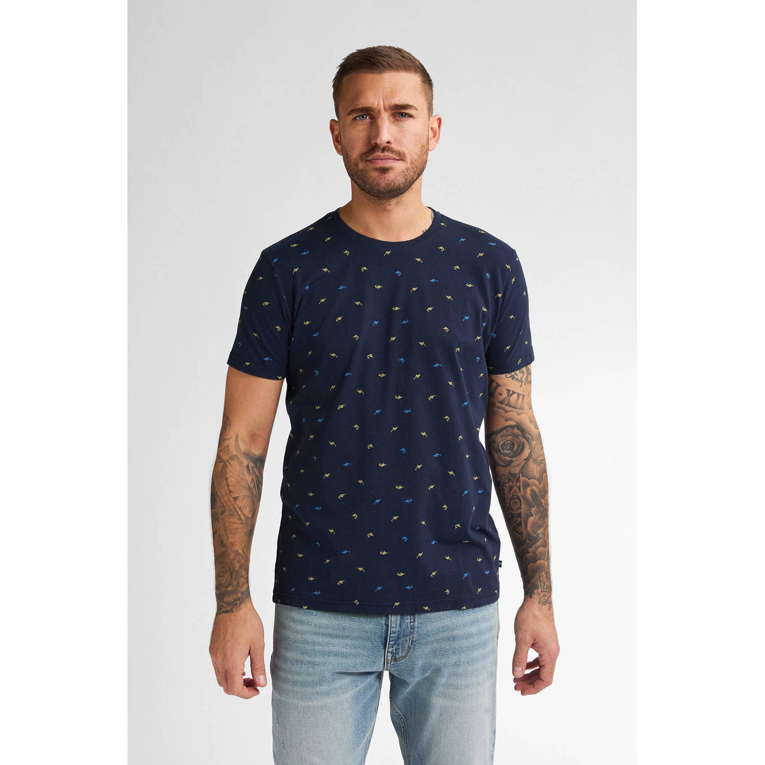 Petrol Industries T-shirt donkerblauw