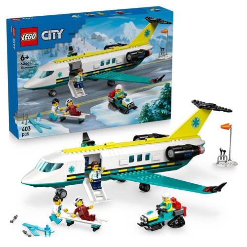LEGO City Ambulancevliegtuig, Speelgoedvliegtuig 60465 afbeelding