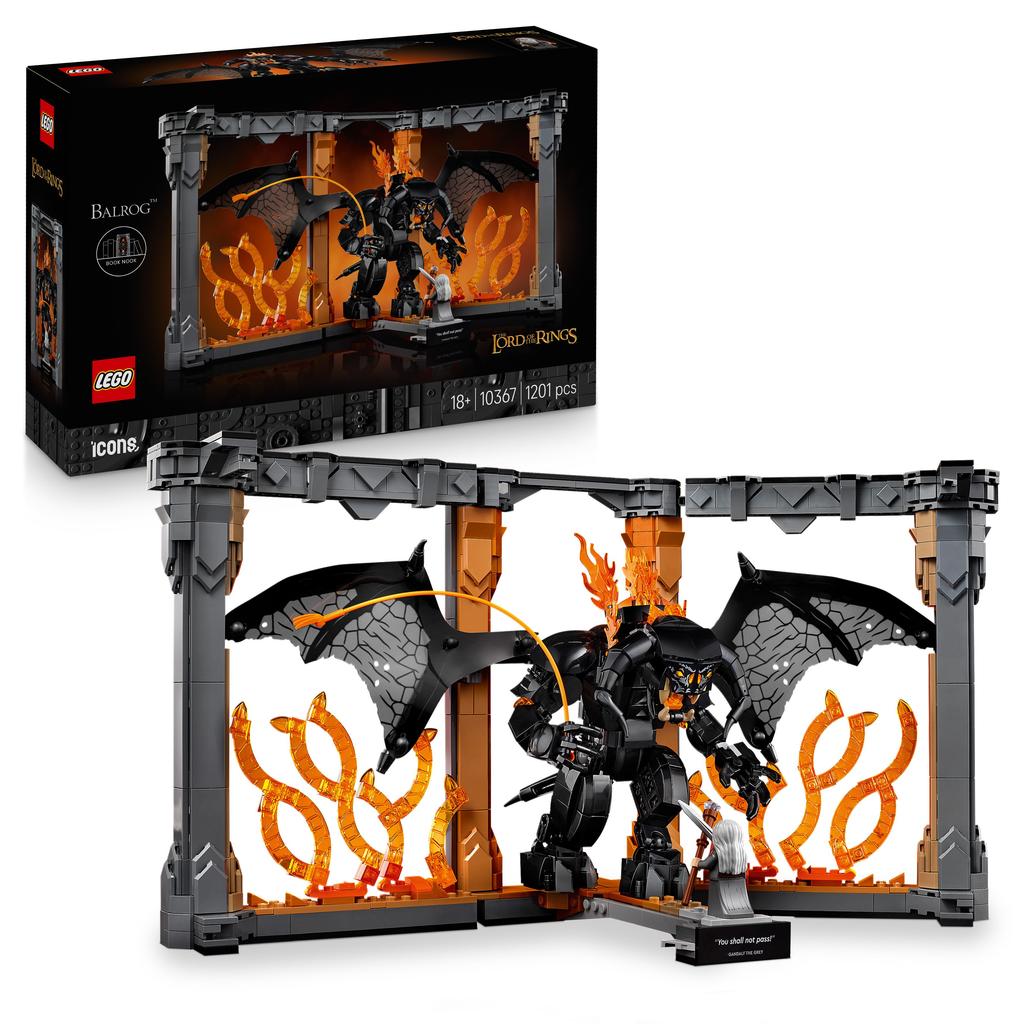 LEGO Icons Boekensteun: The Lord of the Rings – Balrog Set 10367