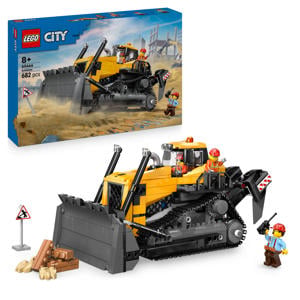 Gele Bulldozer, Bouwplaatsvoertuig 60466