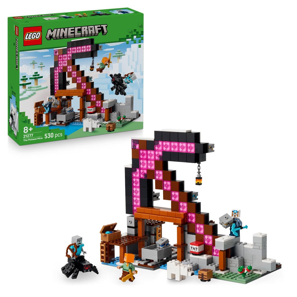 LEGO Minecraft De Pikhouweelmijn Gamingspeelgoed 21277