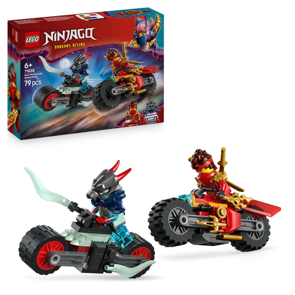 LEGO Ninjago Kai's Motorrace Speelset met 2 Motoren 71838