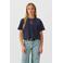 Coolcat T-shirt Zhara met printopdruk glitters donkerblauw