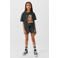 Coolcat korte broek Steffie met printopdruk donkergrijs