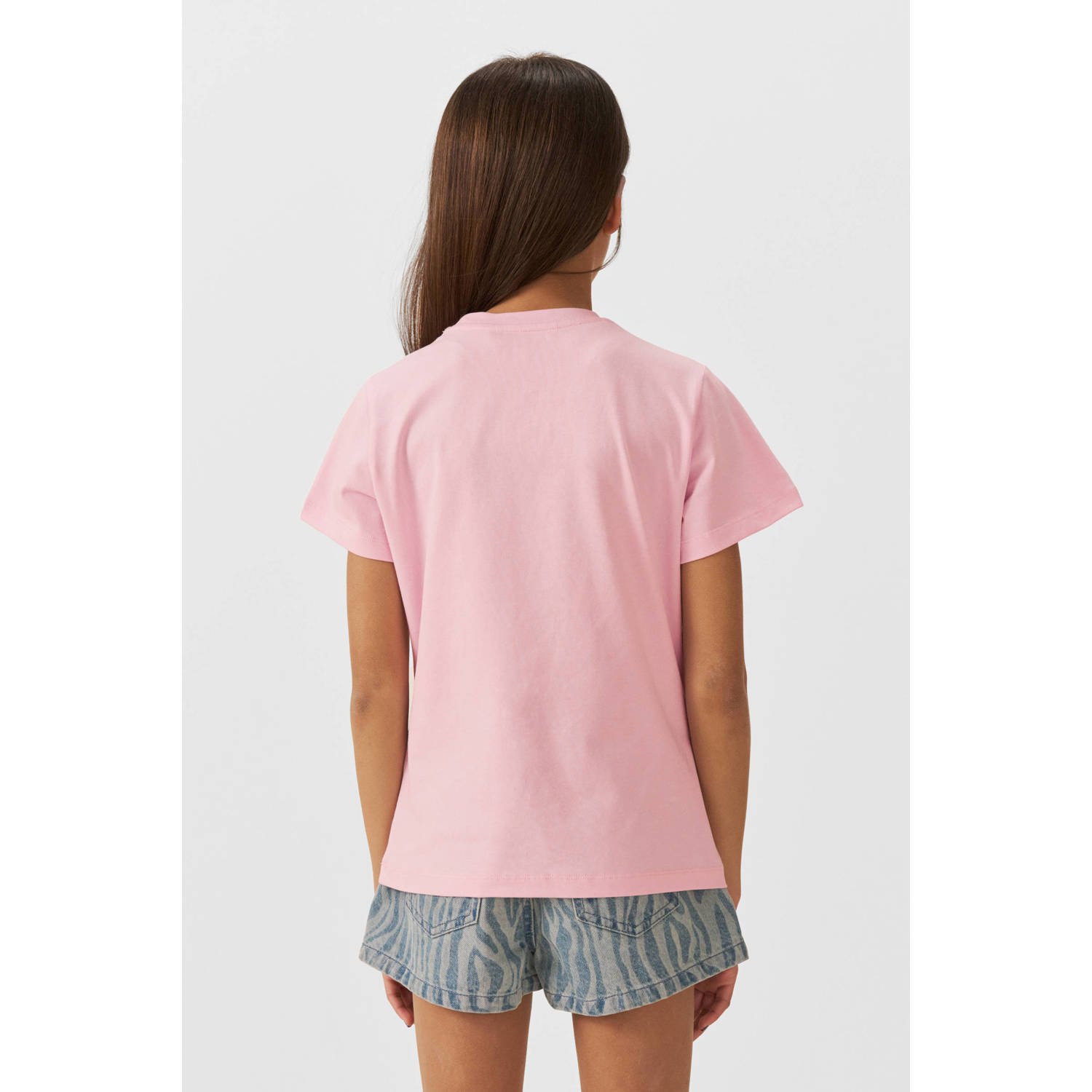 Coolcat T-shirt Cara met printopdruk roze