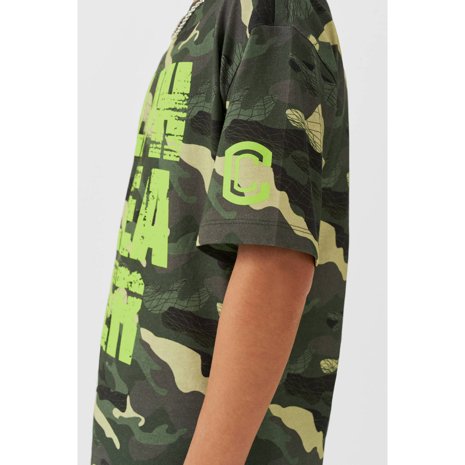 Coolcat T-shirt Alex met printopdruk camouflage