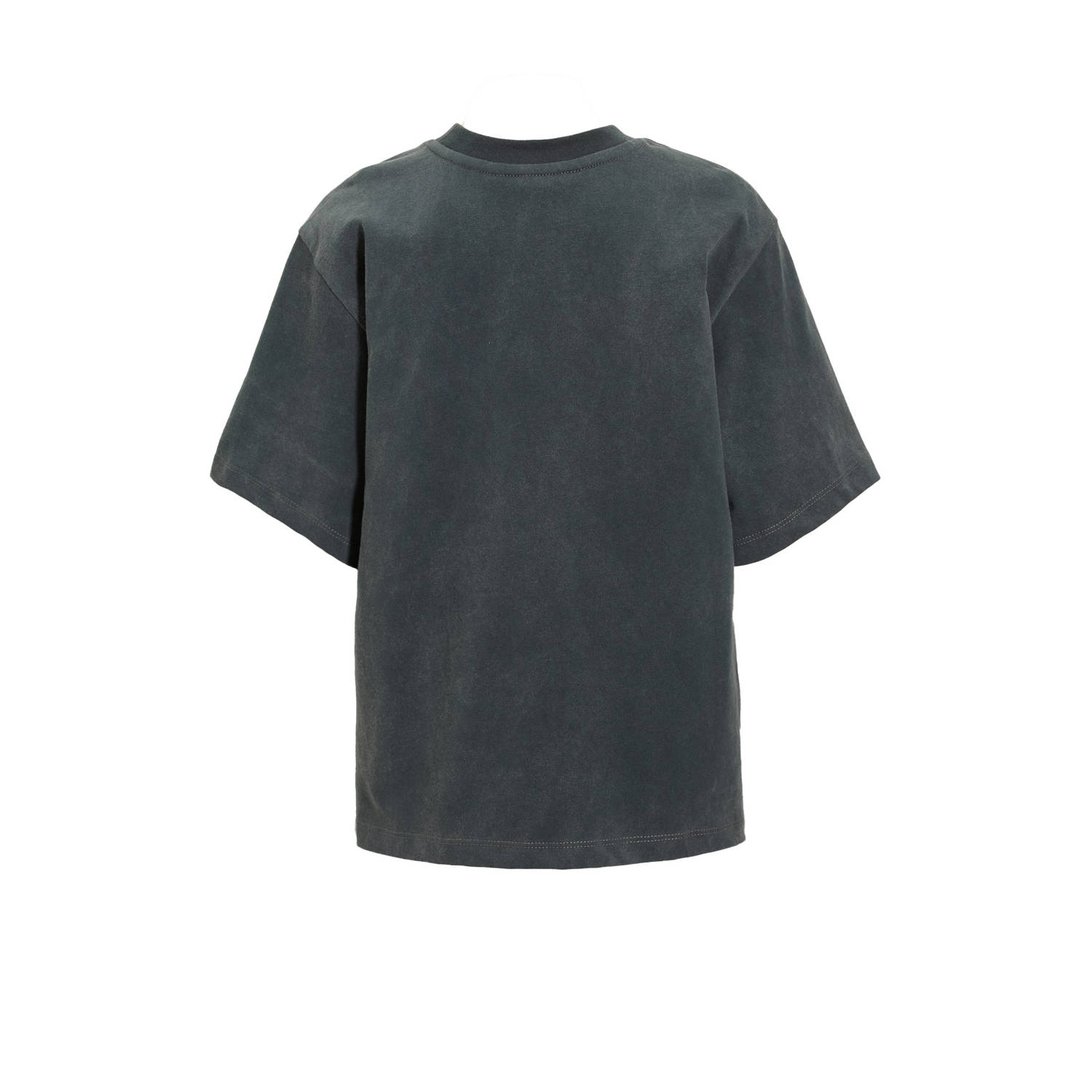 Coolcat oversized T-shirt Royce donkergrijs