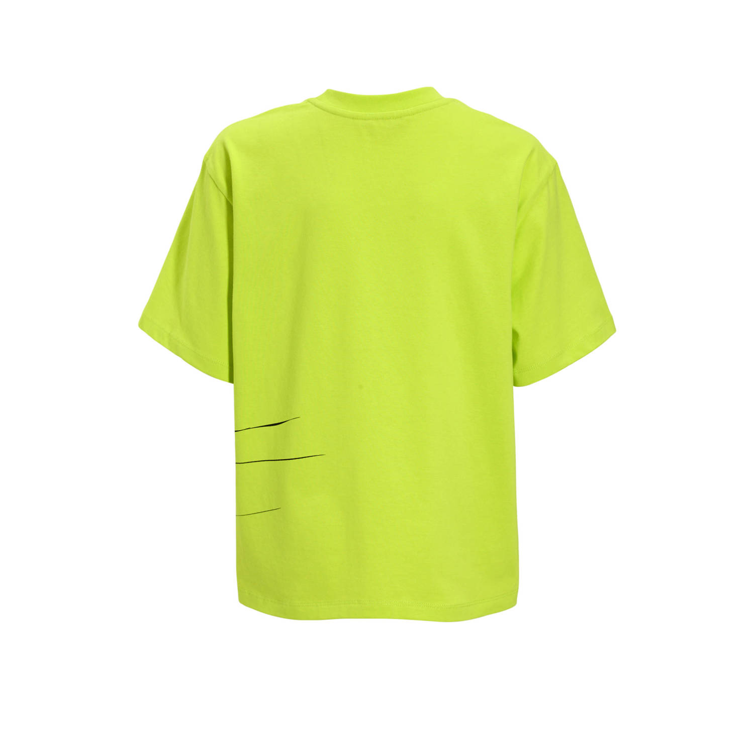 Coolcat T-shirt Jonas printopdruk lime