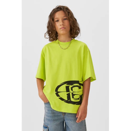 Coolcat T-shirt Jonas printopdruk lime afbeelding