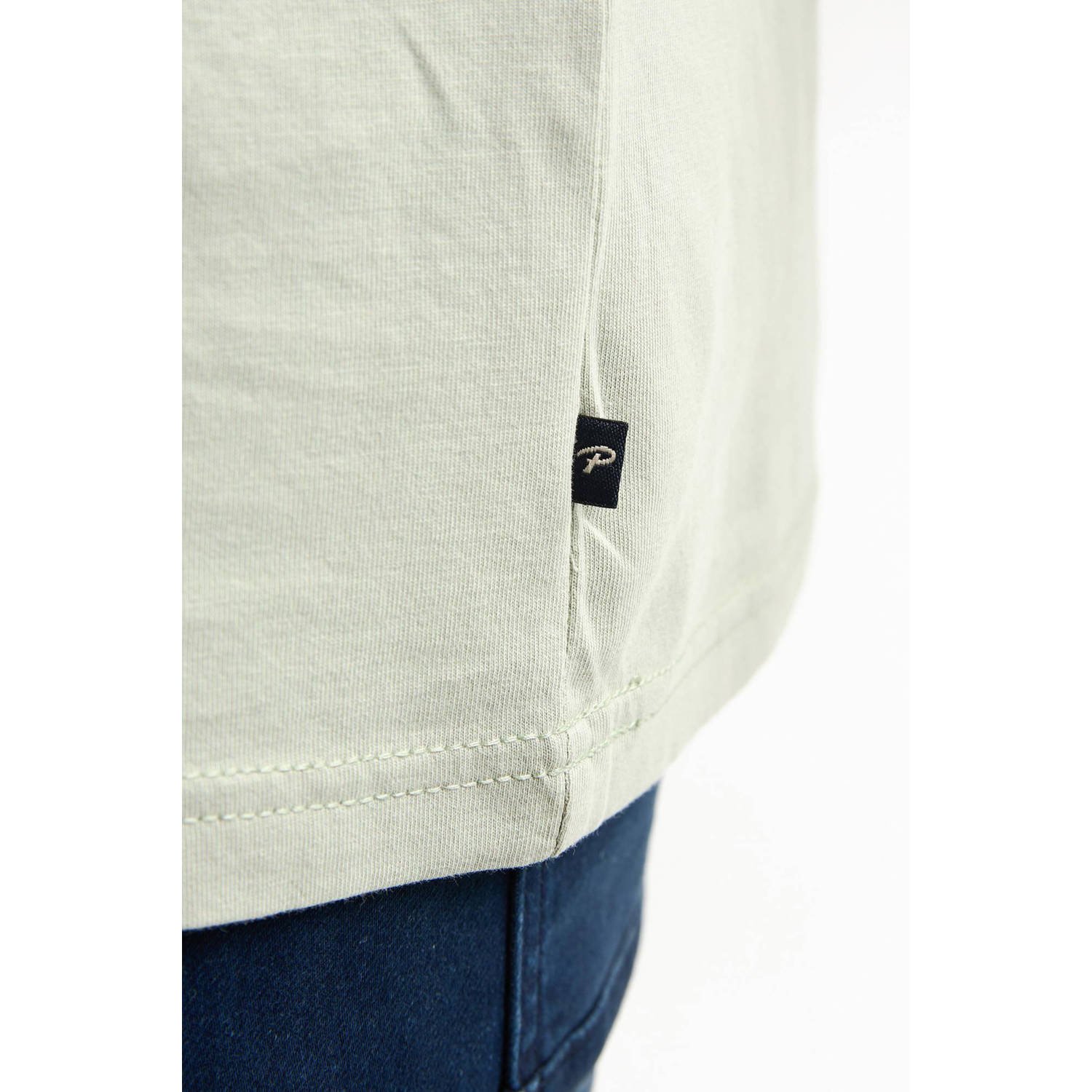Petrol industries Plus Size T-shirt grijsgroen