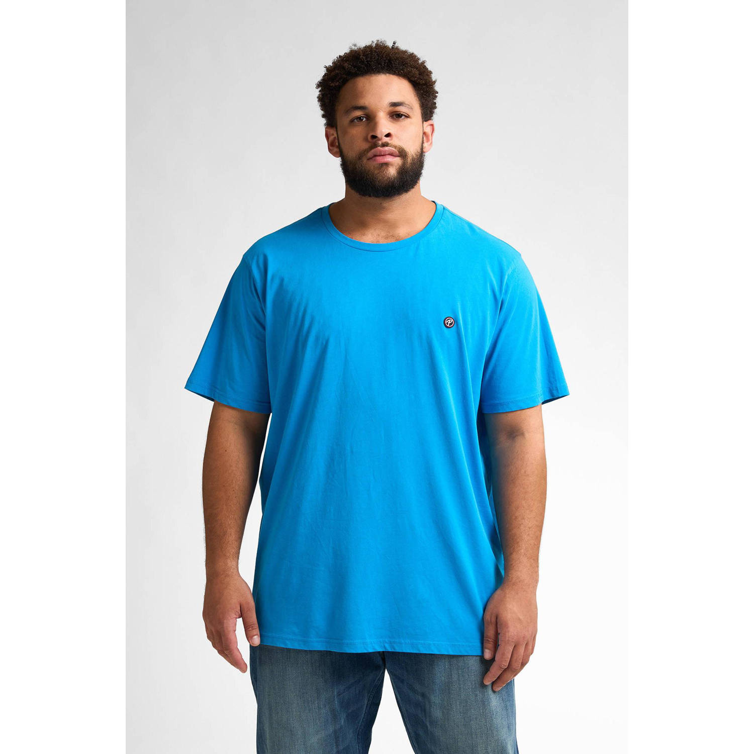 Petrol industries Plus Size T-shirt blauw