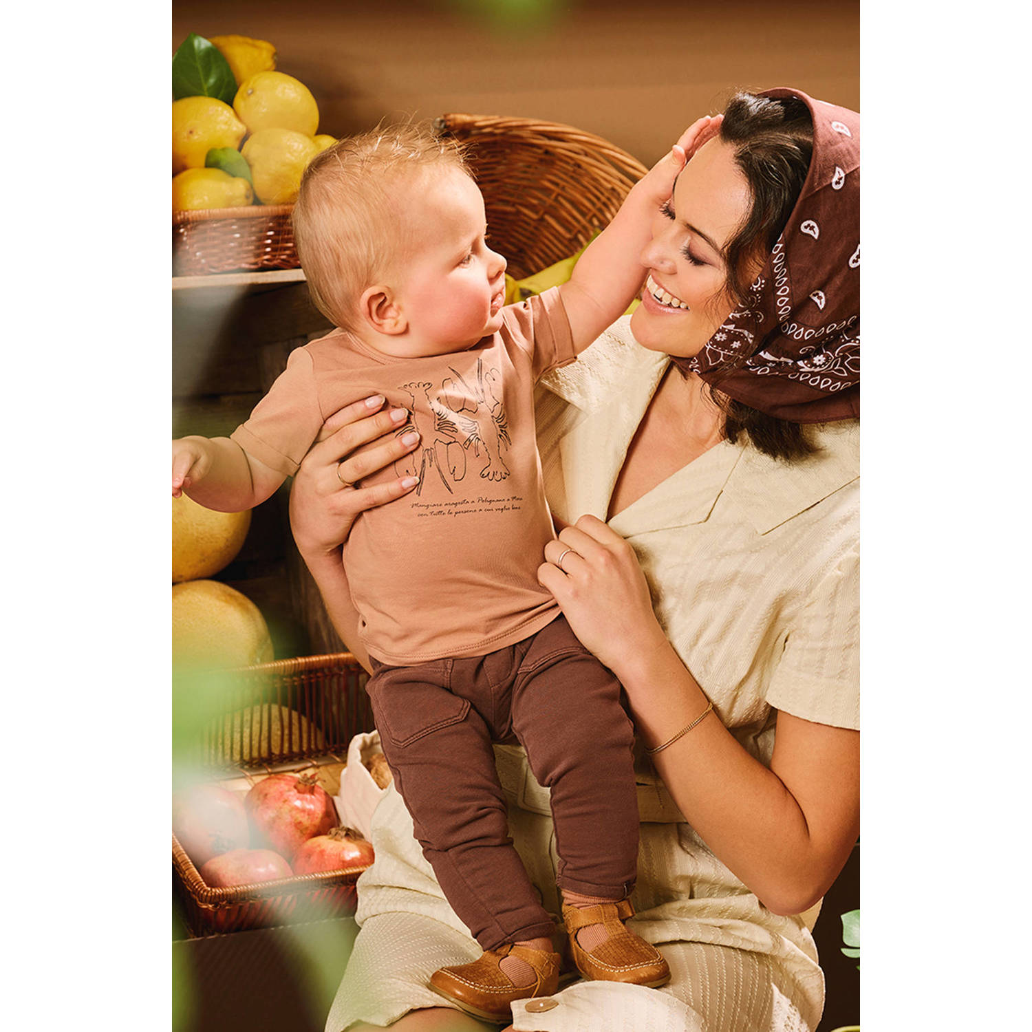 Z8 newborn broek Samuele bruin